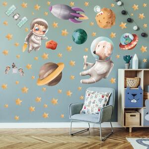 Samolepky na zeď dětské - Vesmír