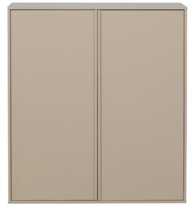 Hoorns Světle šedá borovicová komoda Grau 100 x 58 cm