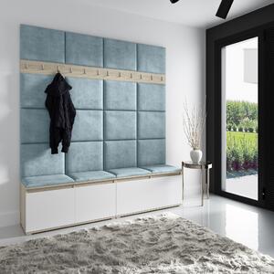 ETapik - Čalouněný panel 30 x 30 cm - Světlá modrá 2322