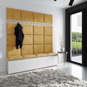 ETapik - Čalouněný panel 30 x 30 cm - Žlutá 2318