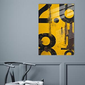 ASIR Nástěnný obraz YELLOW sklo 30 x 45 cm
