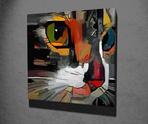 ASIR Nástěnný obraz CAT ABSTRACT 45 x 45 cm