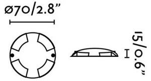 FARO 70564 - LED Venkovní zápustné svítidlo KEENAN-3 LED/1W/12V IP67