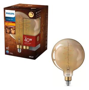 LED Stmívatelná žárovka VINTAGE Philips G200 E27/7W/230V 2000K
