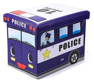 ECa Úložný box na hračky policejní vůz