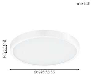 Eglo 98292 - LED Stmívatelné stropní svítidlo FUEVA-A LED/14W/230V + DO