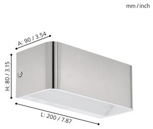 Eglo 98425 - LED Nástěnné svítidlo SANIA LED/10W/230V