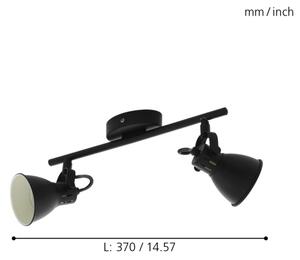 Eglo 98398 - LED Bodové svítidlo SERAS 2xGU10/3,3W/230V