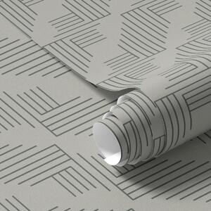 Tapety Lineární rohové bloky tvořící čtverce v teplé šedé barvě, Tapety abstraktní, a00907 : uwalls.cz