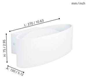 Eglo 98541 - LED Nástěnné svítidlo MACCACARI LED/10W/230V