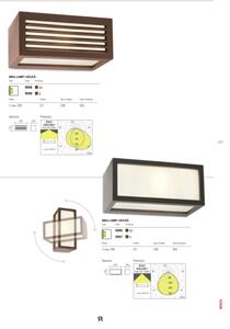 Redo 9899 - Venkovní nástěnné svítidlo BRICK 1xE27/23W/230V IP54 hnědá
