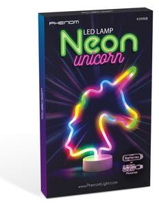LED Neonová stolní dekorace LED/2W/3xAA USB jednorožec