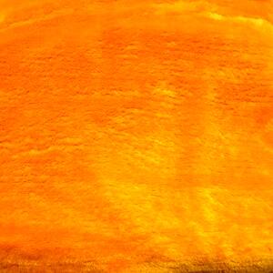 Mikroplyšové prostěradlo 90 x 200 cm-oranžová