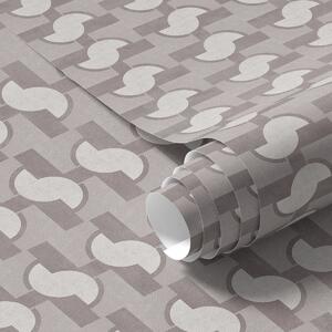 Tapety Modulární dlaždice v barvě mauve s propojenými půlkruhy, Tapety abstraktní, a00915 : uwalls.cz