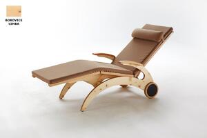 First Class Holz Lehátko Siesta Stabil-Natur Swiss Stone Pine
