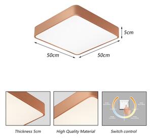 Brilagi - LED Stropní svít. POOL LED/48W/230V 3000/4000/6000K 50x50 cm bronzová