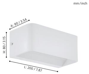 Eglo 98422 - LED Nástěnné svítidlo SANIA LED/10W/230V