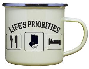 Plecháček s potiskem životní priority myslivce Barva: Žlutá