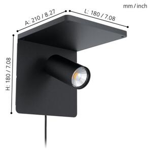 Eglo 98263 - LED Nástěnné svítidlo CIGLIE 1xGU10/5W/230V