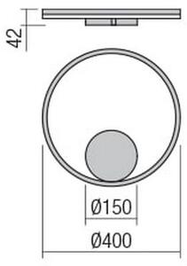 Redo 01-1701 - LED Nástěnné svítidlo ORBIT LED/28W/230V bronz