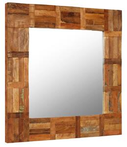 Nástěnné zrcadlo masivní recyklované dřevo 60 x 60 cm