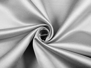 Látka polyesterový satén LUX-002 Světle šedá - šířka 150 cm