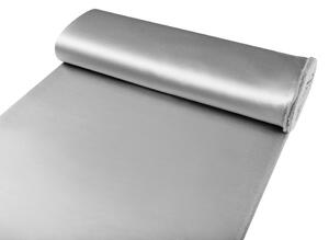 Látka polyesterový satén LUX-002 Světle šedá - šířka 150 cm