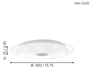 Eglo 98323 - LED Stmívatelné stropní svítidlo LANCIANO LED/24W/230V + DO