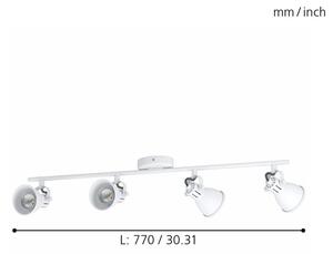 Eglo 98396 - LED Bodové svítidlo SERAS 4xLED/3,3W/230V
