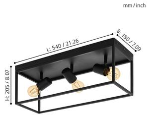 Eglo 98333 - Stropní svítidlo SILENTINA 3xE27/40W/230V
