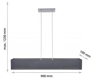 Lustr na lanku CAROLINE 2xE14/40W/230V