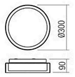 Redo 01-1453 - LED Koupelnové stropní svítidlo NAJI LED/12W/230V IP44