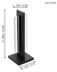Eglo 98497 - LED Stmívatelná stolní lampa SPADAFORA LED/15W/230V