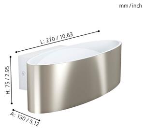 Eglo 98543 - LED Nástěnné svítidlo MACCACARI LED/10W/230V