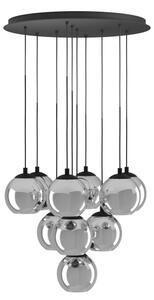 Eglo 98654 - Lustr na lanku ARISCANI 10xE27/40W/230V černá/lesklý chrom
