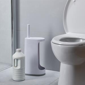 WC štětka s velkým úložným prostorem Flex Store | bílá/šedá