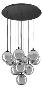 Eglo 98654 - Lustr na lanku ARISCANI 10xE27/40W/230V černá/lesklý chrom