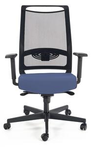 Kancelářská židle GULIETTA ERF6026, černá / modrá