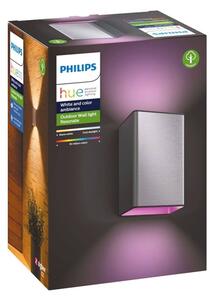 Philips 17464/47/P7 - LED RGB Venkovní svítidlo Hue RESONATE 2xLED/8W/230V IP44