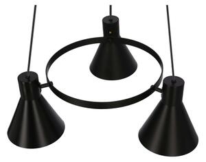 Lustr na lanku MORE 3xE27/40W/230V černá