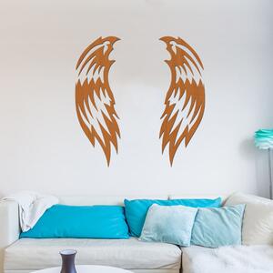 Dřevo života | Dřevěná dekorace na zeď Andělská křídla DARK | Barva: Ořech | Rozměry (cm): 60x86