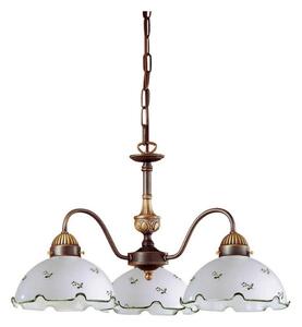 Kolarz 731.83.21 - Lustr na řetězu NONNA 3xE27/75W/230V zelená
