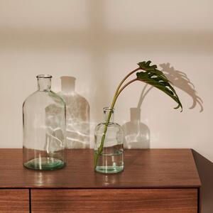 Hnědá skleněná váza Kave Home Brenna 19 cm