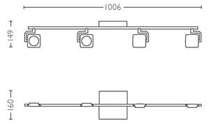 Philips 53194/48/P0 - LED Bodové svítidlo MILLENNIUM 4xLED/4,5W/230V