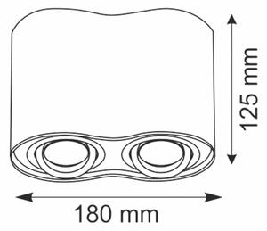 Bodové svítidlo HADAR 2xGU10/10W/230V černá