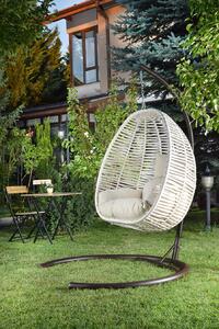 Zahradní houpací židle Finnikin (krémová). 1082956