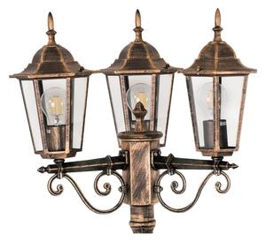Venkovní lampa 3xE27/20W/230V IP43 2,58 m patina