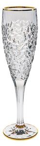 BOHEMIA JIHLAVA NICOLETTE GOLD SKLENICE NA ŠAMPAŇSKÉ 180ML SADA 6KS