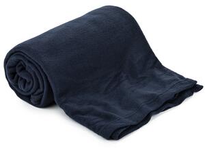 Mikroplyšová deka - tmavě modrá, 150 x 200 cm