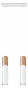 Sollux SL.0629 - Lustr na lanku PABLO 2xGU10/40W/230V bílá